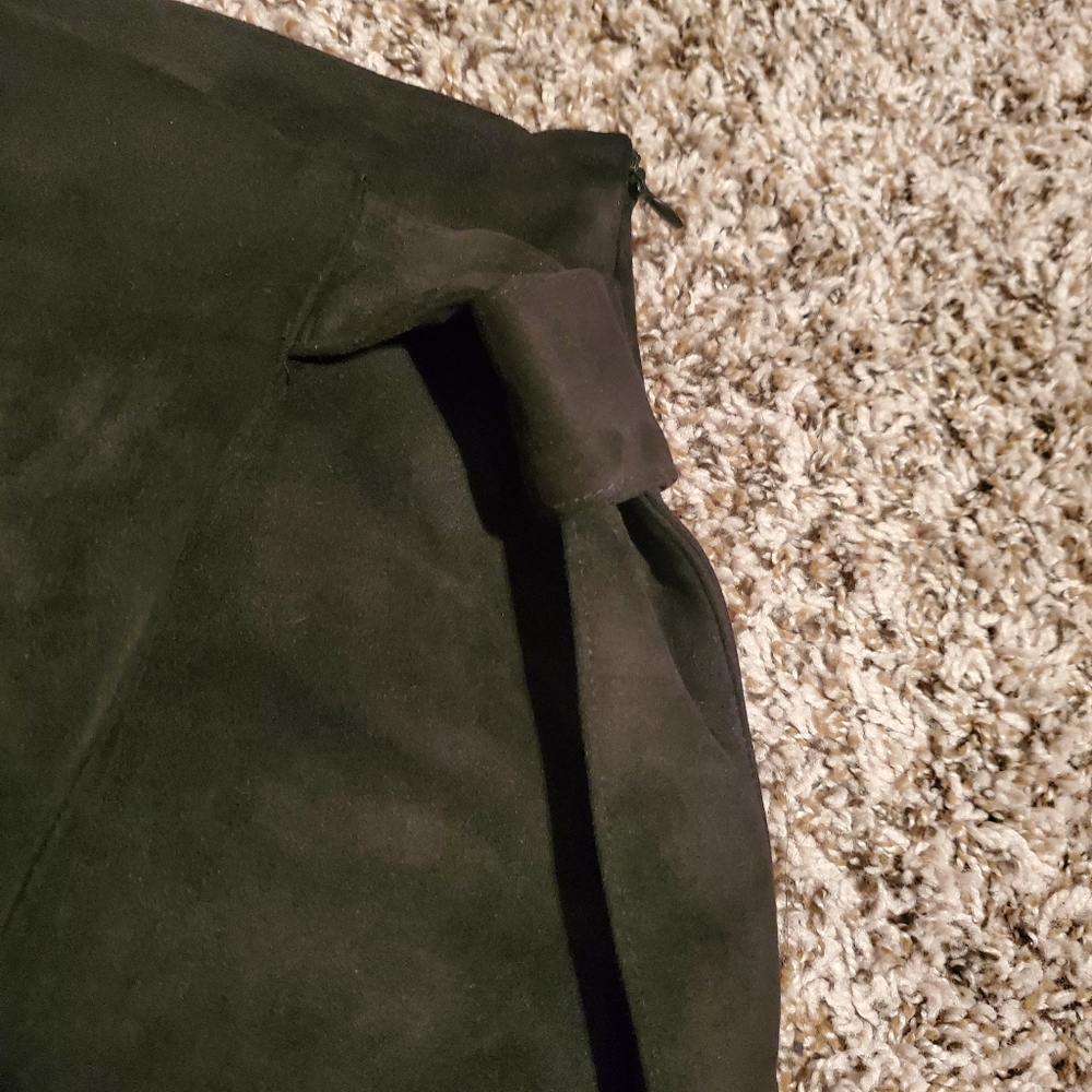 Zara Faux Suede Skort with Side Knot - Picture 4 of 11